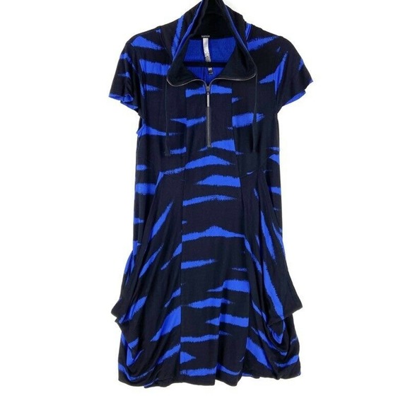 Kensie Dresses & Skirts - Kensie Dress Black Blue Abstract Knee Length M
